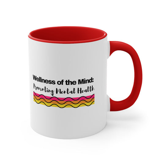 Accent Coffee Mug - Wellness of the Mind: Promoting Mental Health