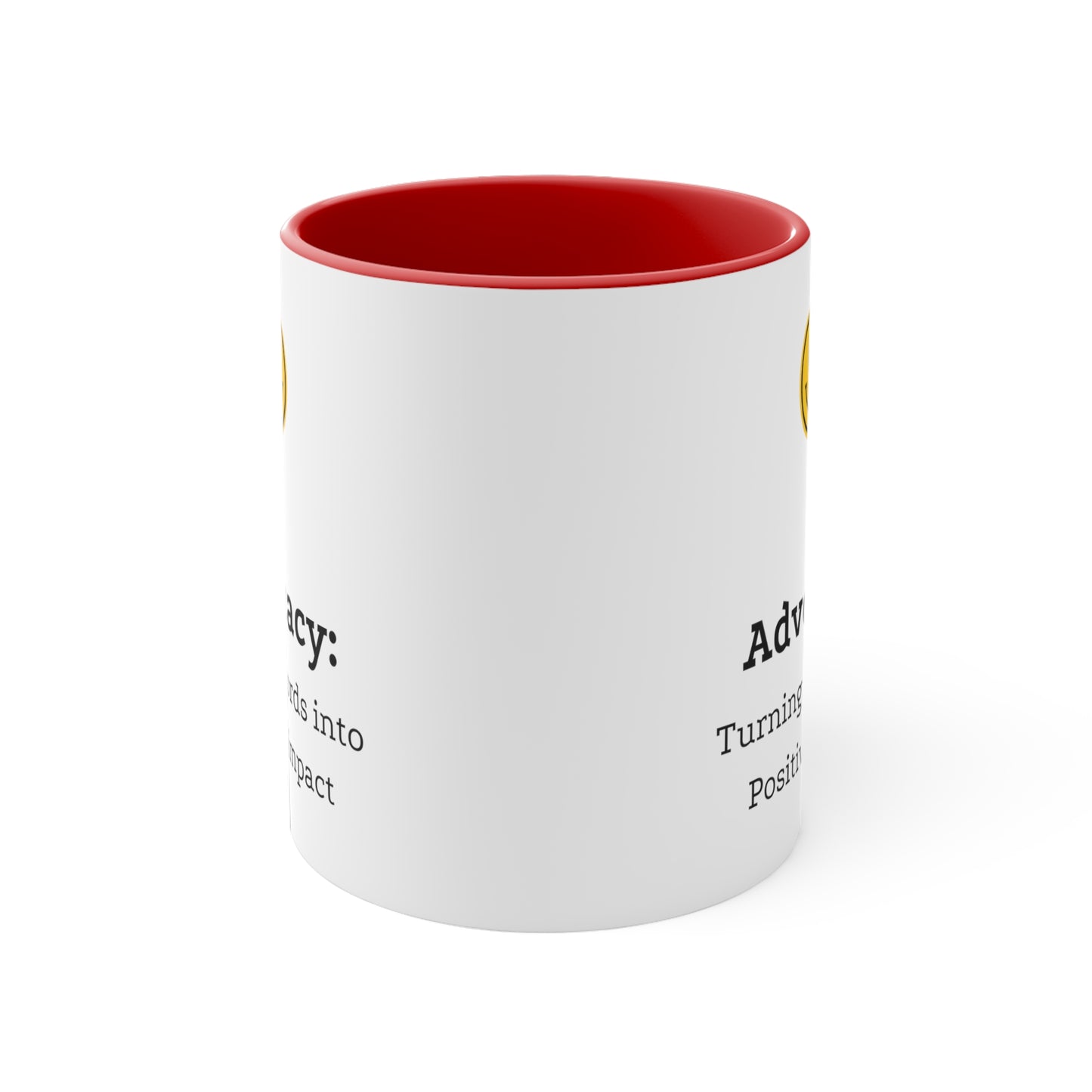 Accent Coffee Mug - Advocacy: Turning Words into Positive Impact