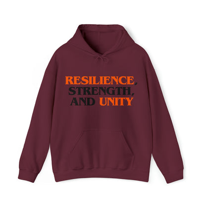 Unisex Hooded Sweatshirt - Resilience, Strength, and Unity