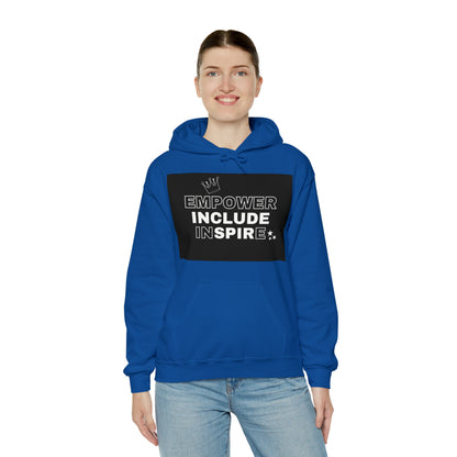 Unisex Hooded Sweatshirt - Empower, Include, Inspire