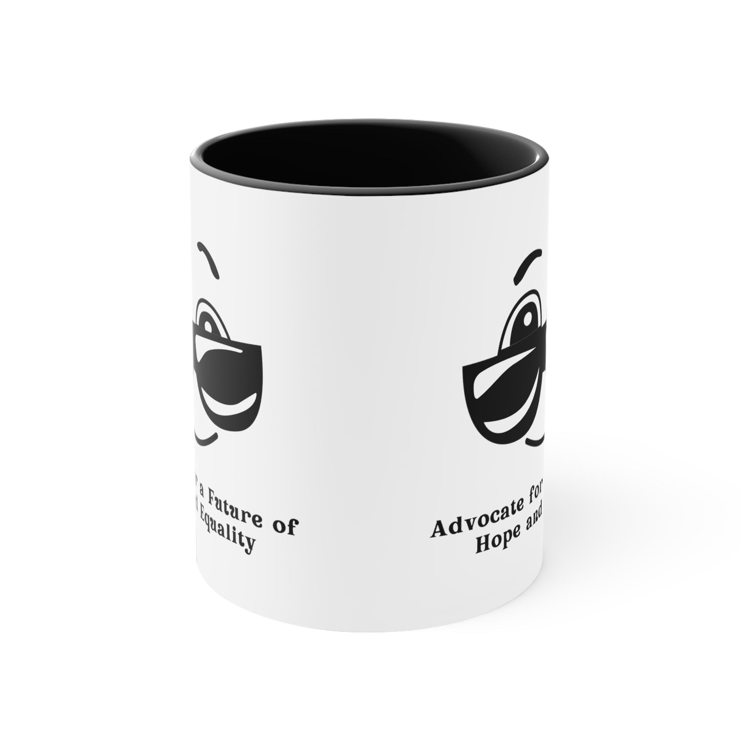 Accent Coffee Mug - Advocate for a Future of Hope and Equality