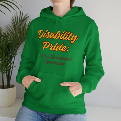 Unisex Hooded Sweatshirt - Disability Pride: It's a Beautiful Spectrum