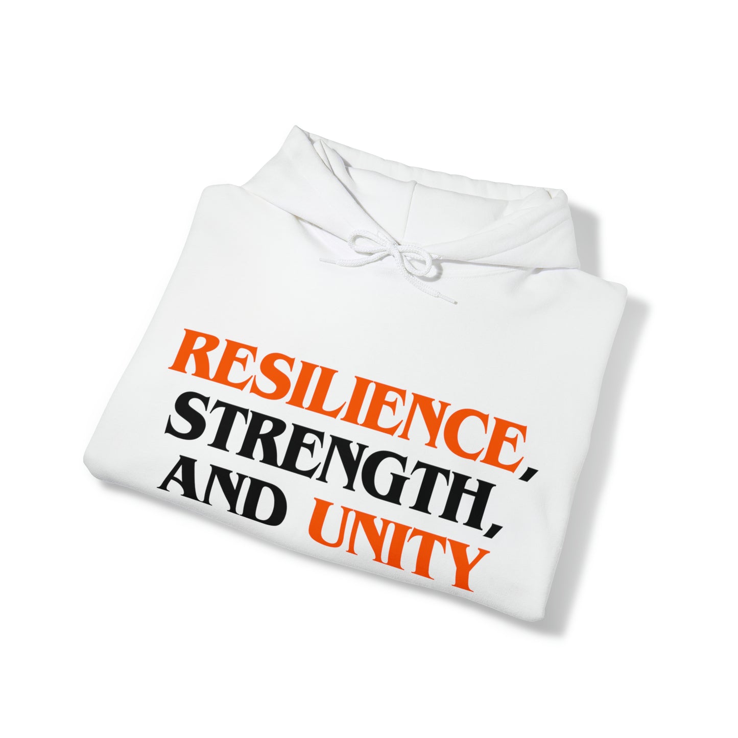 Unisex Hooded Sweatshirt - Resilience, Strength, and Unity