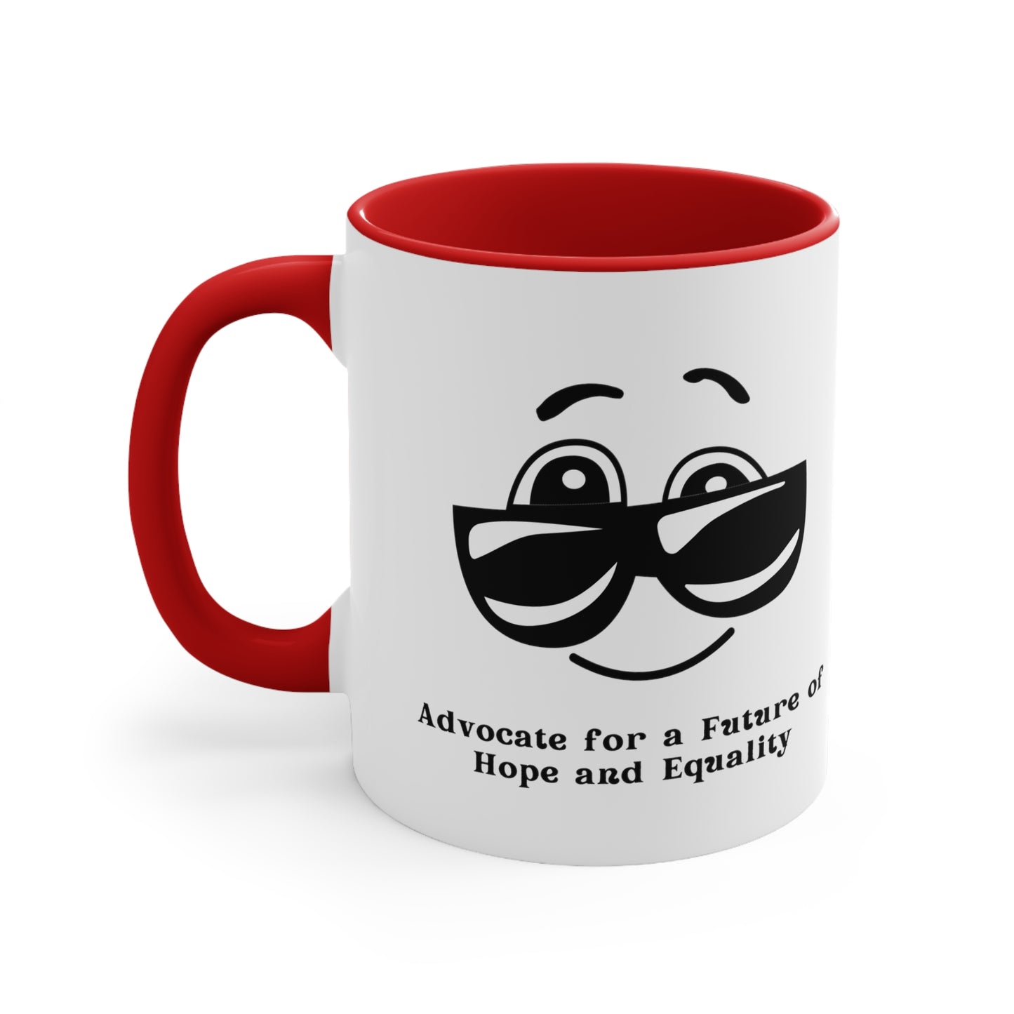 Accent Coffee Mug - Advocate for a Future of Hope and Equality