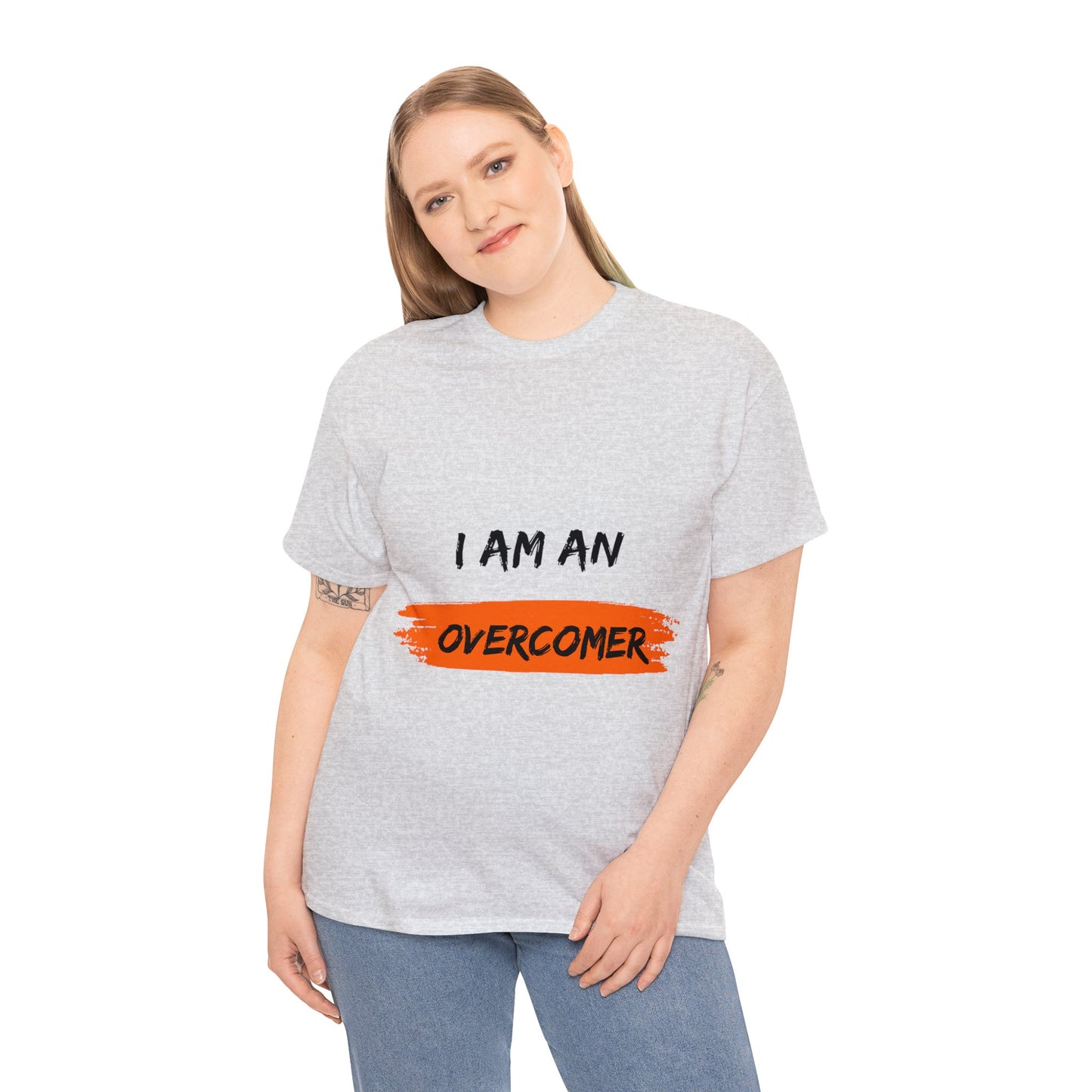 Unisex Heavy Cotton Tee -  I am an overcomer