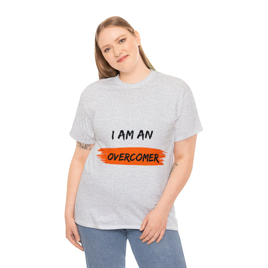 Unisex Heavy Cotton Tee -  I am an overcomer