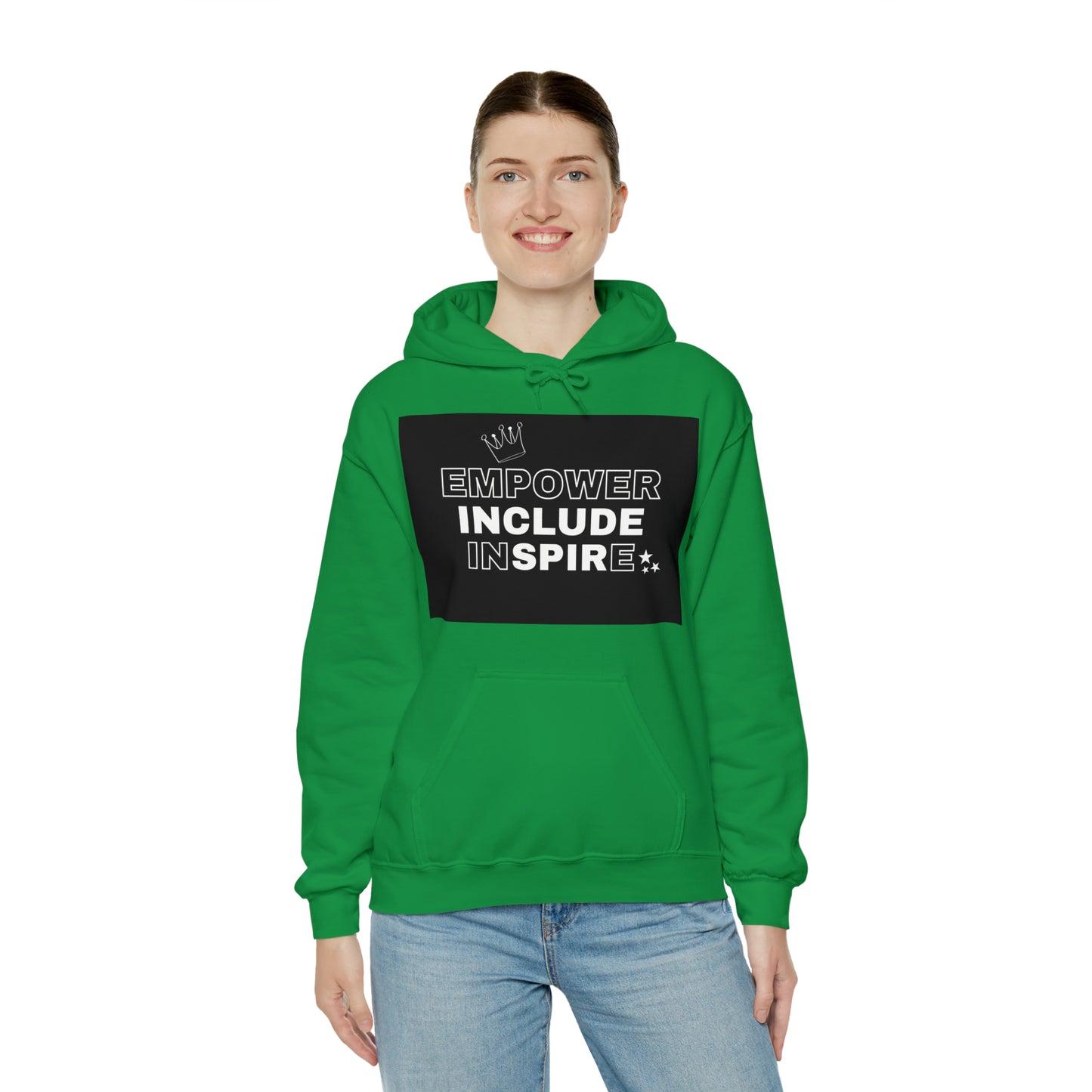 Unisex Hooded Sweatshirt - Empower, Include, Inspire