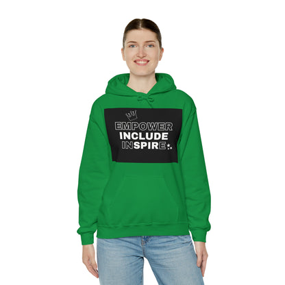 Unisex Hooded Sweatshirt - Empower, Include, Inspire