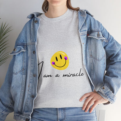 Unisex Heavy Cotton Tee - I am a miracle