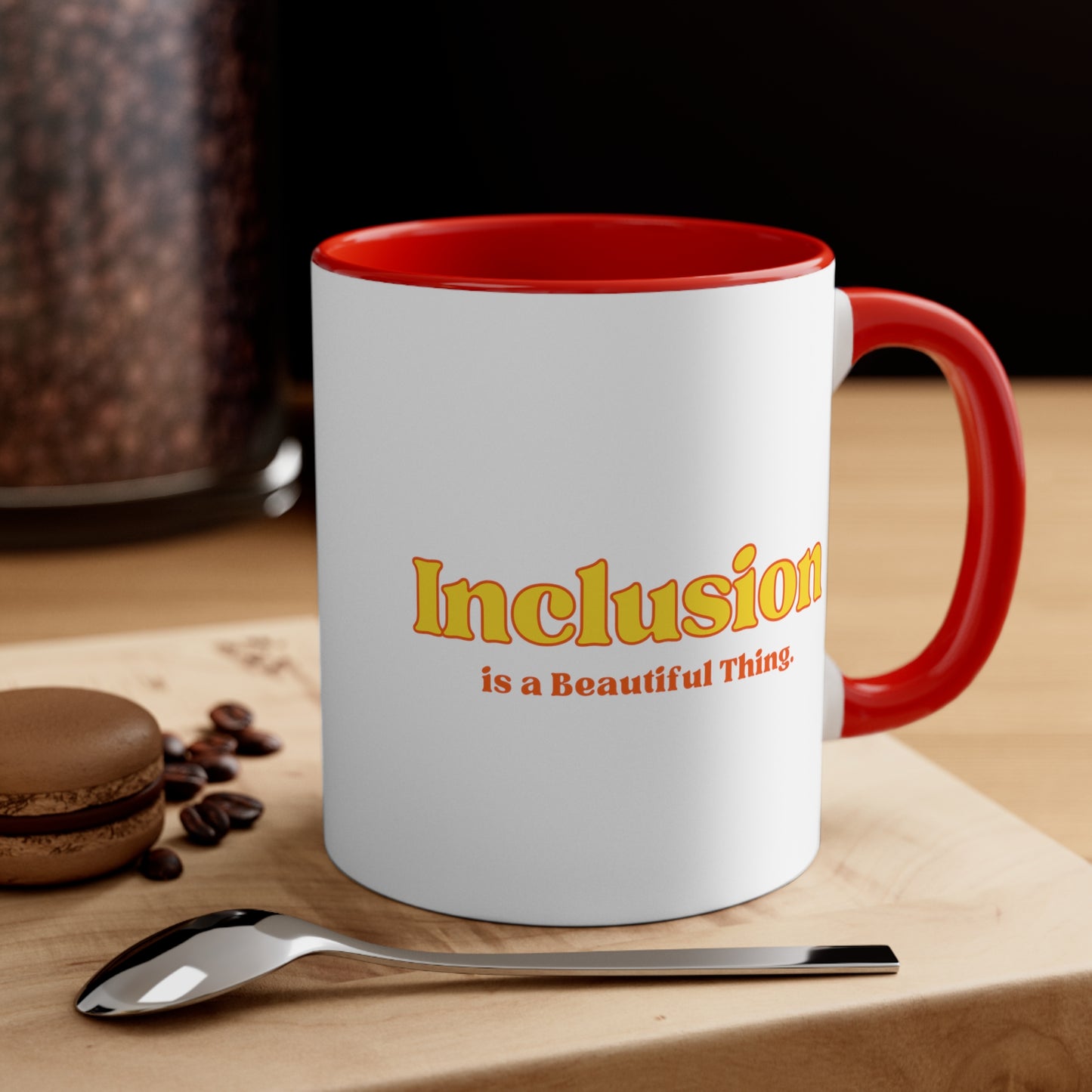 Accent Coffee Mug - Inclusion is a Beautiful Thing