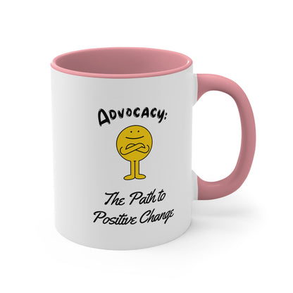 Accent Coffee Mug - Advocacy: The Path to Positive Change