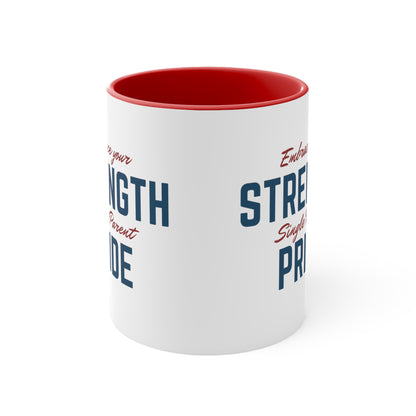 Accent Coffee Mug - Embrace Your Strength