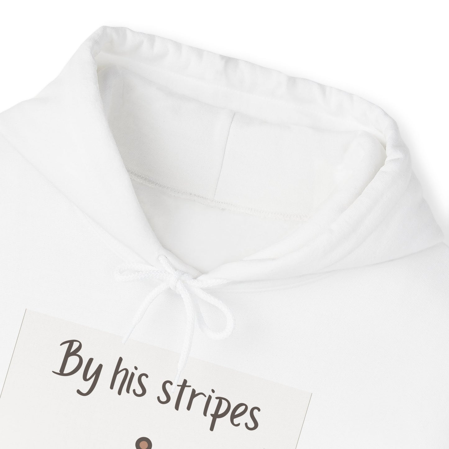 Unisex Hooded Sweatshirt - By His stripes I was healed