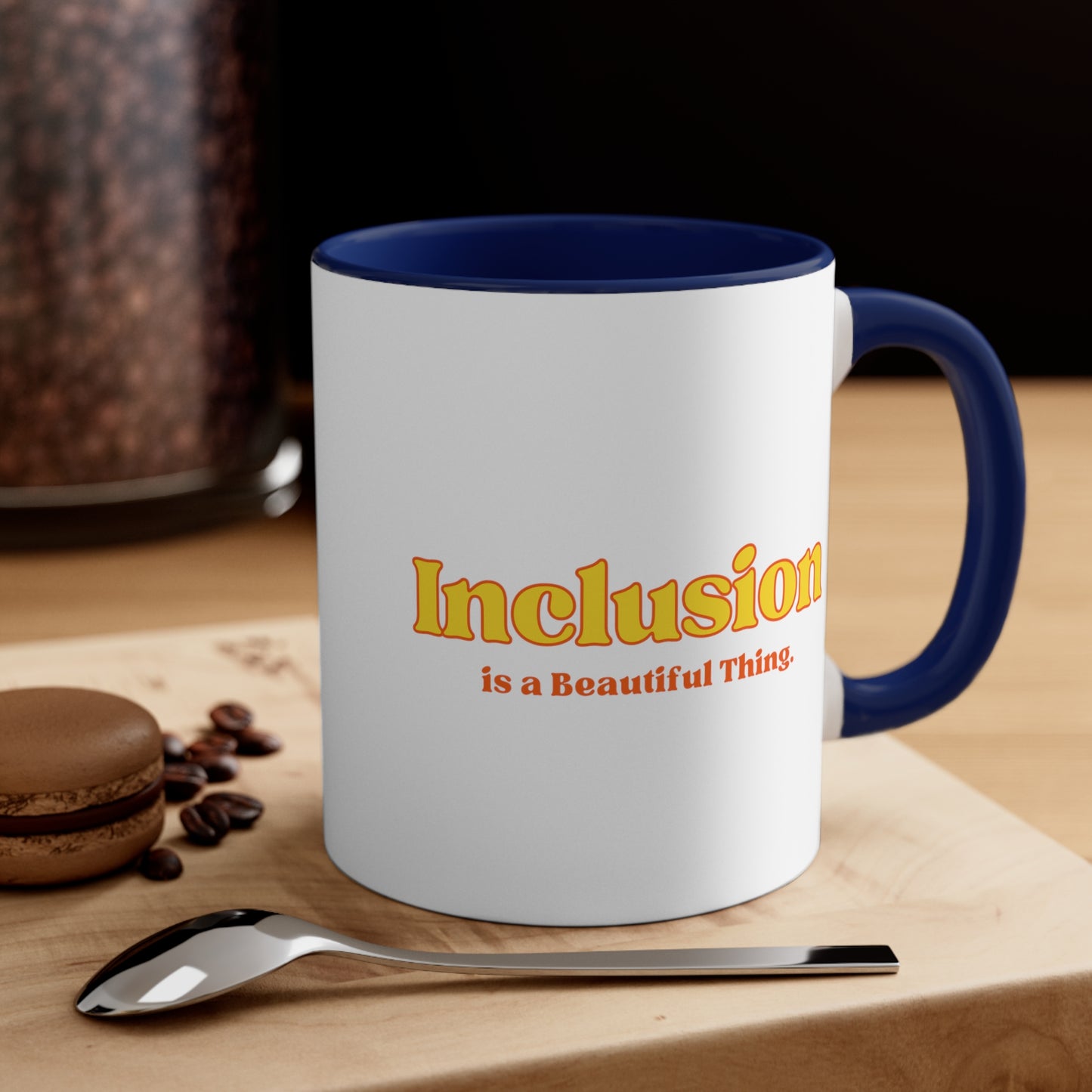 Accent Coffee Mug - Inclusion is a Beautiful Thing