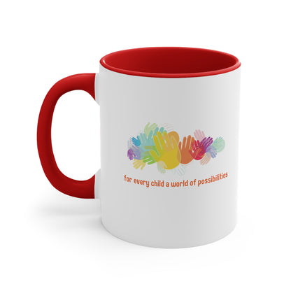 Accent Coffee Mug - For Every Child, a World of Possibilities