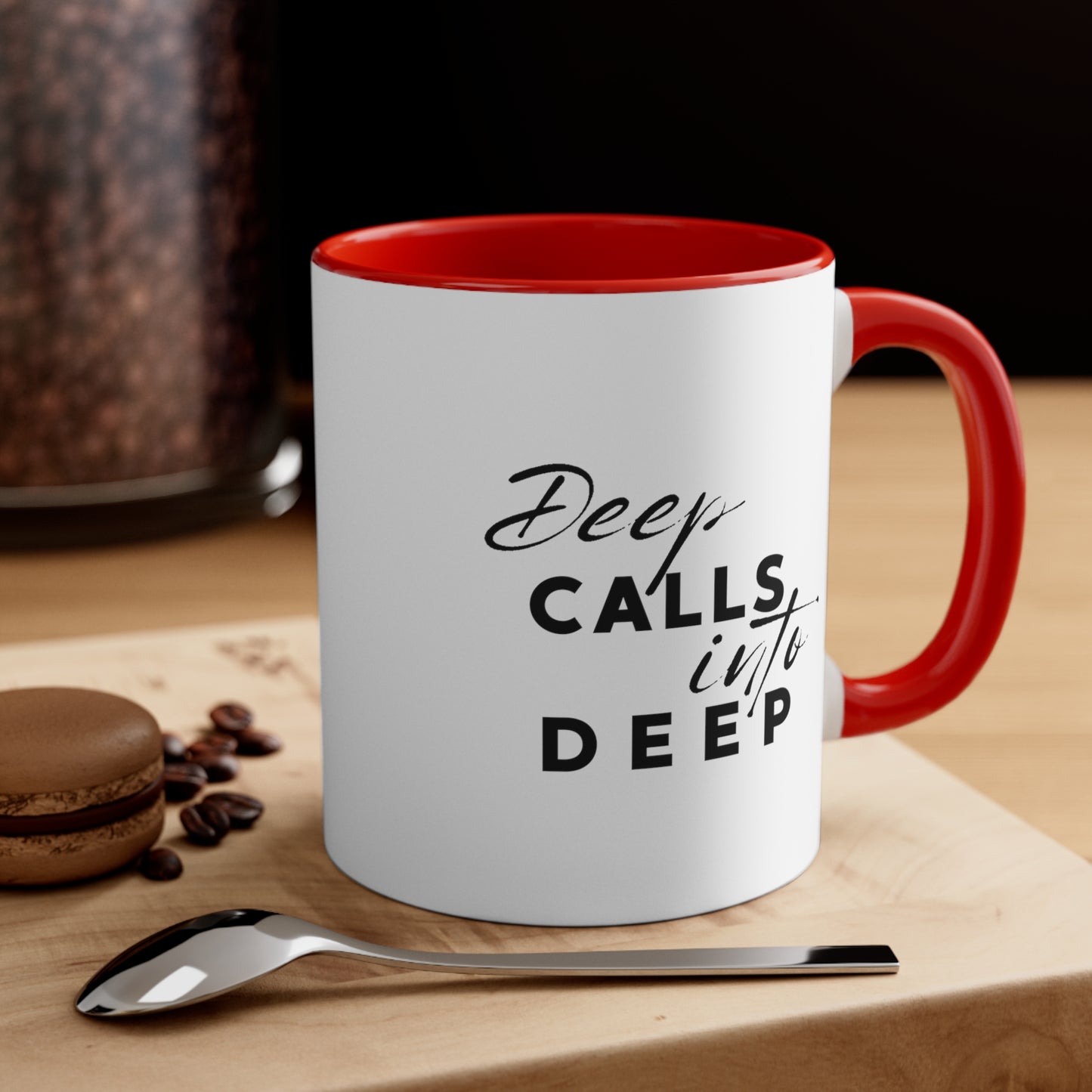 Accent Coffee Mug - Deep calls into deep