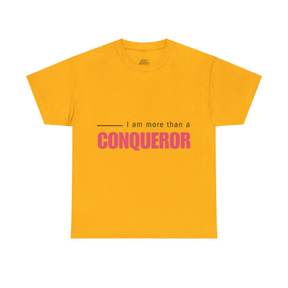 Unisex Heavy Cotton Tee - I am more than a conqueror