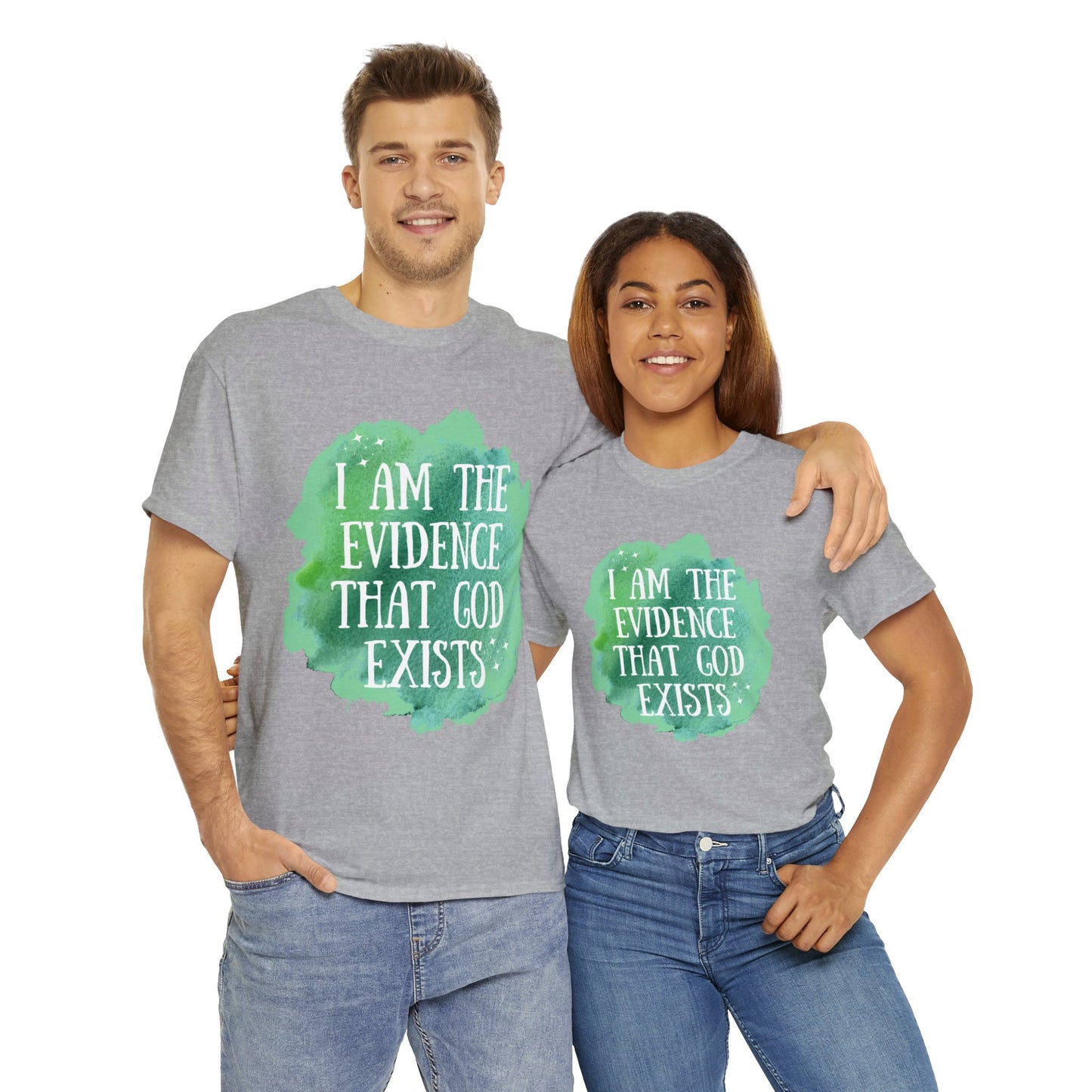 Unisex Heavy Cotton Tee - I am the evidence that God exists