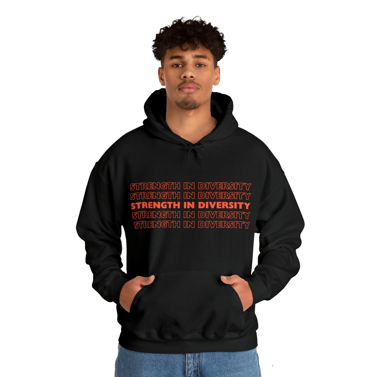 Unisex Hooded Sweatshirt - Strength in Diversity