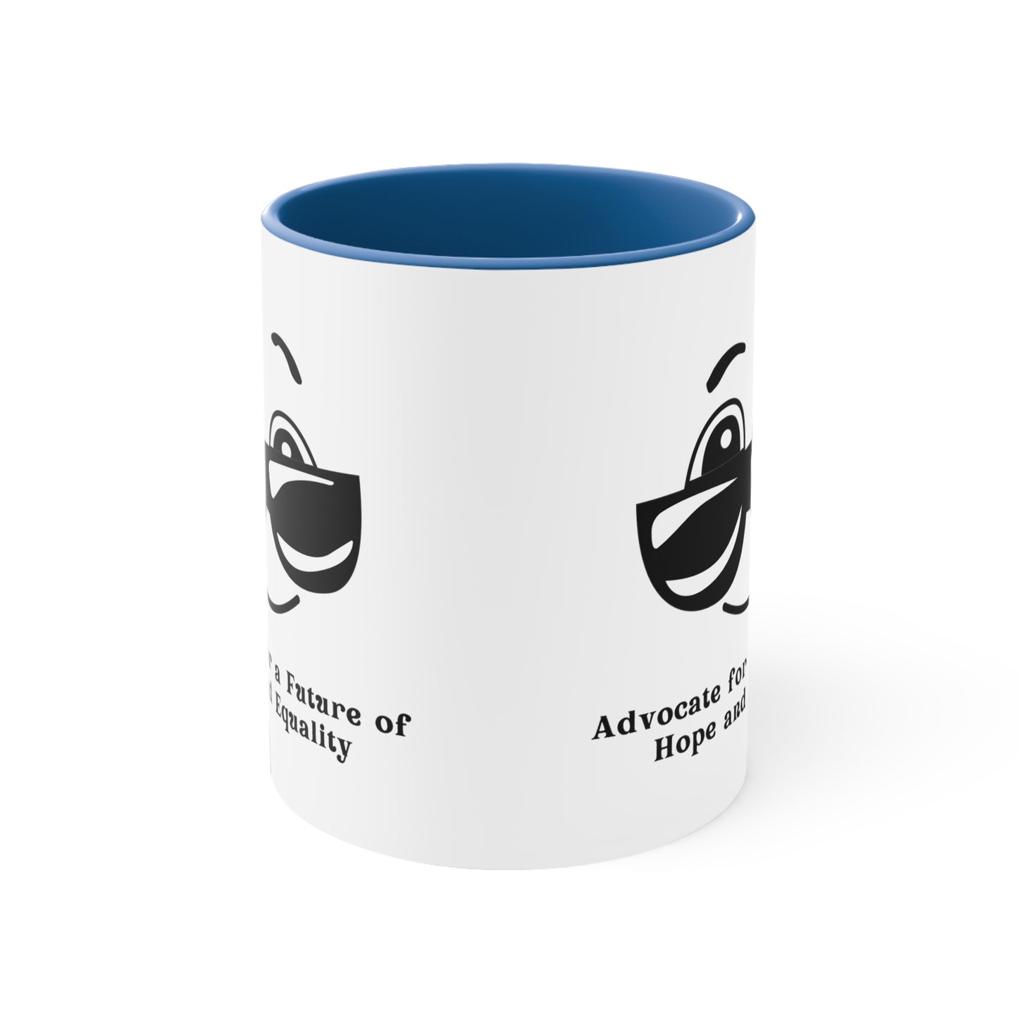 Accent Coffee Mug - Advocate for a Future of Hope and Equality