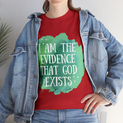 Unisex Heavy Cotton Tee - I am the evidence that God exists