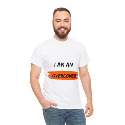 Unisex Heavy Cotton Tee -  I am an overcomer