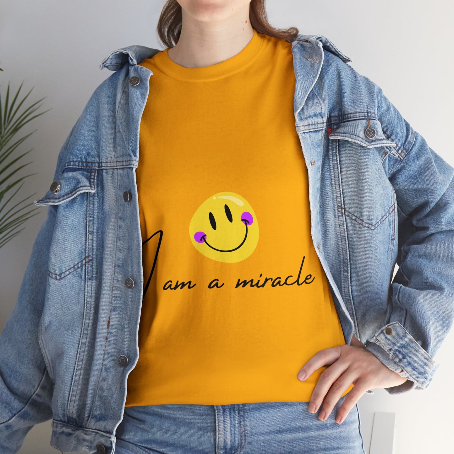 Unisex Heavy Cotton Tee - I am a miracle