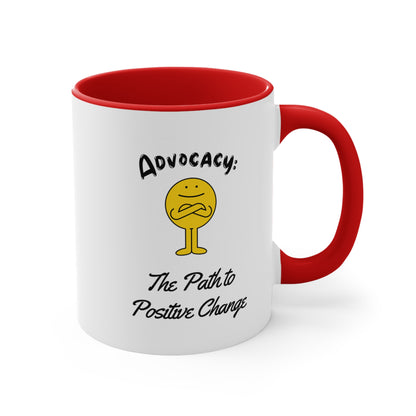 Accent Coffee Mug - Advocacy: The Path to Positive Change