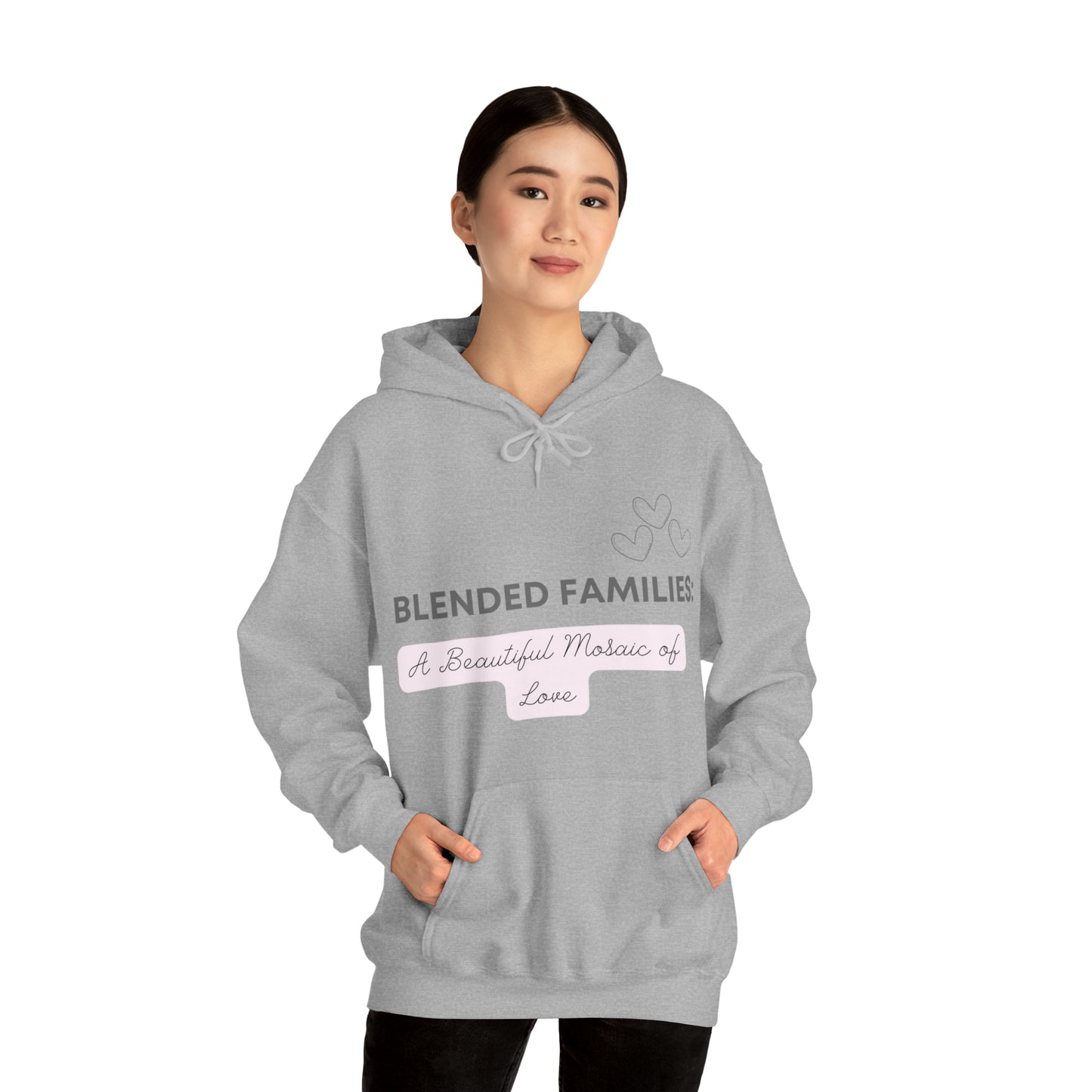 Unisex Hooded Sweatshirt - Blended Families: A Beautiful Mosaic of Love