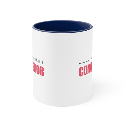 Accent Coffee Mug - I am more than a conqueror