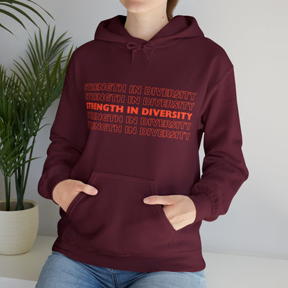 Unisex Hooded Sweatshirt - Strength in Diversity