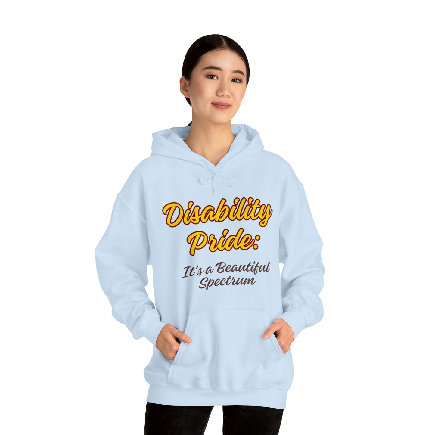 Unisex Hooded Sweatshirt - Disability Pride: It's a Beautiful Spectrum