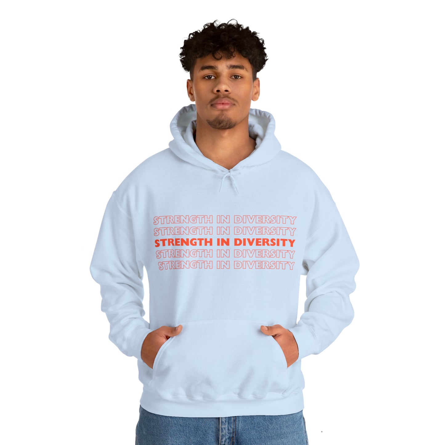 Unisex Hooded Sweatshirt - Strength in Diversity