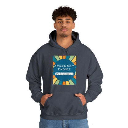 Unisex Hooded Sweatshirt - Advocacy Knows No Boundaries