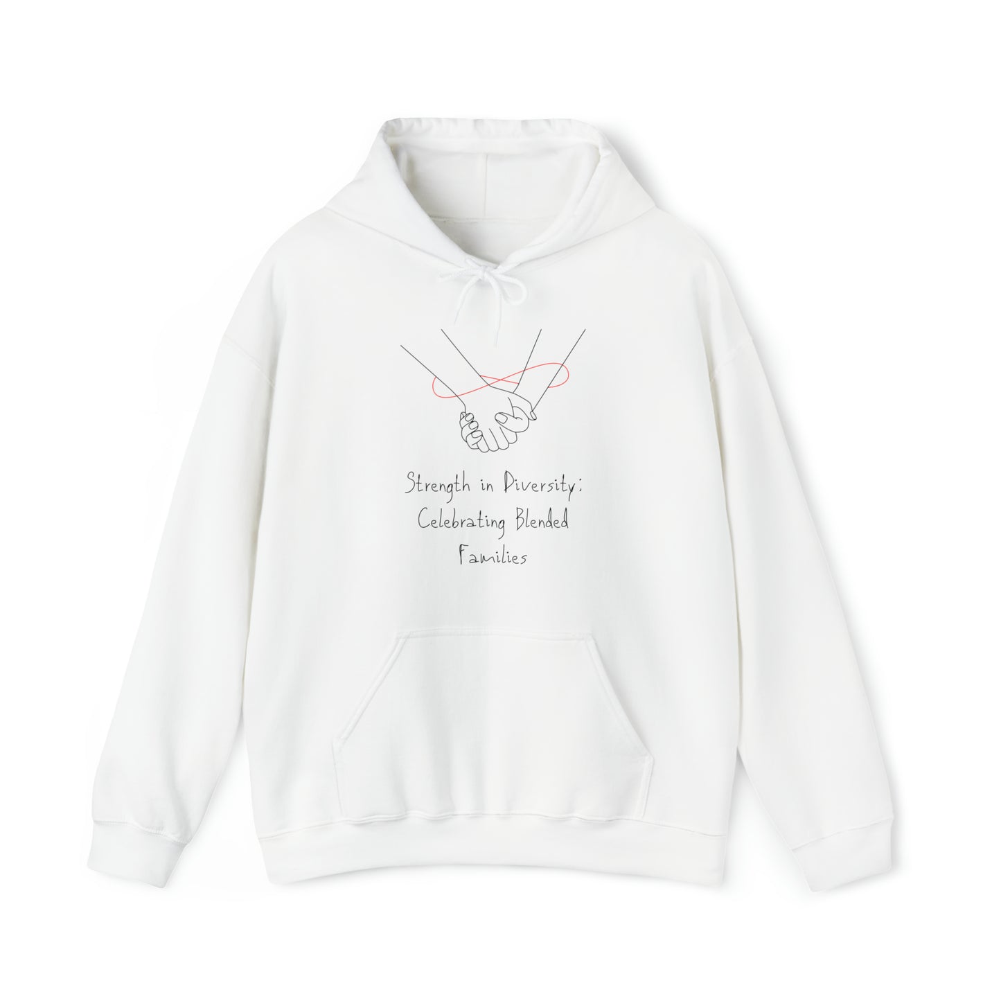 Unisex Hooded Sweatshirt - Strength in Diversity: Celebrating Blended Families