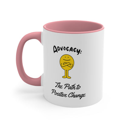 Accent Coffee Mug - Advocacy: The Path to Positive Change